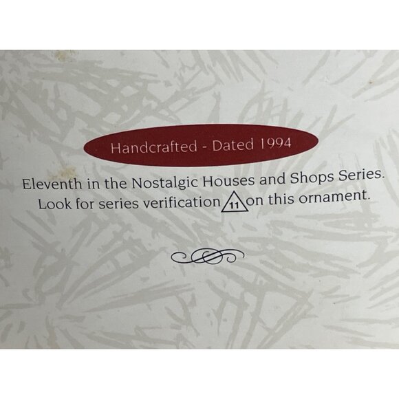 Hallmark Ornament 1994 Neighborhood Drugstore Nostalgic Houses & Shops - Picture 11 of 13